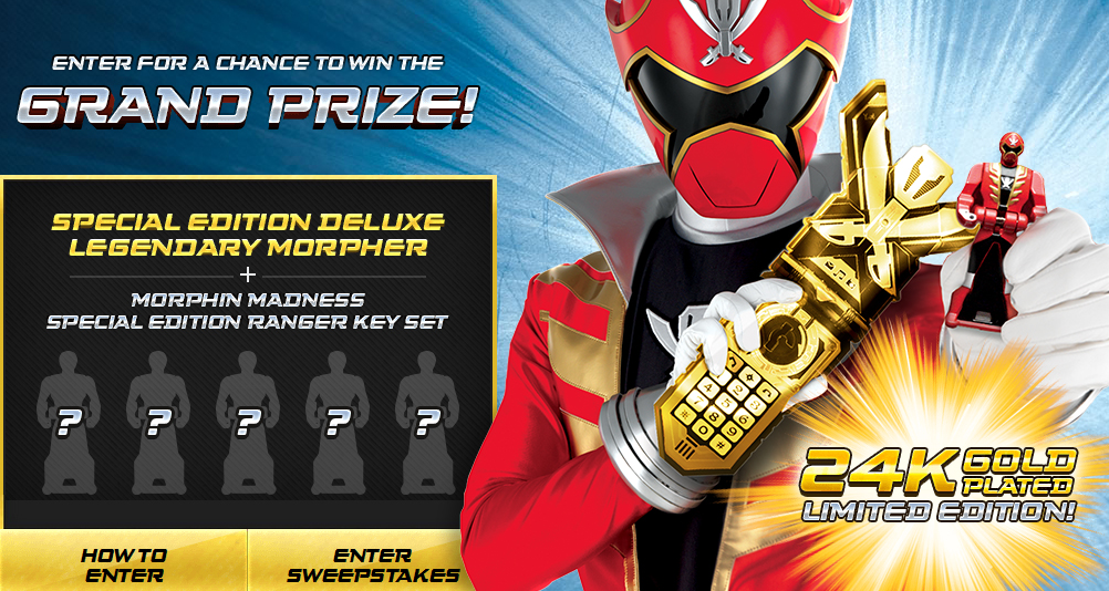 Morphin madness prizes Morphin madness prizes